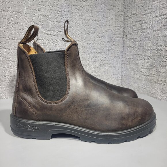 Blundstone Tasmania 001711 Men's Size 8.5 Brown Leather Pull on Chelsea Boots - Picture 5 of 10
